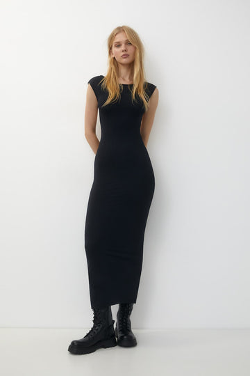 MWB Long Dress With Open Neck