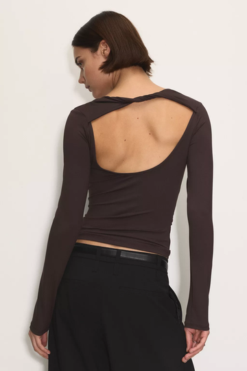 MWB Polyamide Open-Back Top