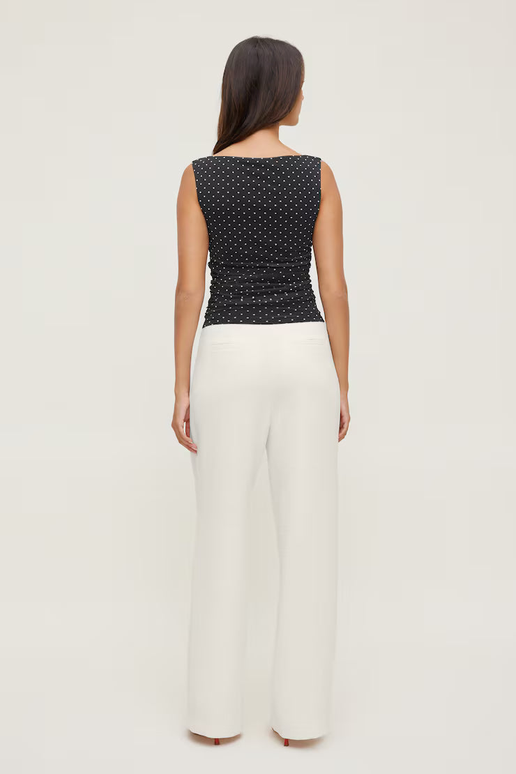 Polka Mesh Tank Top MYWISHBAG