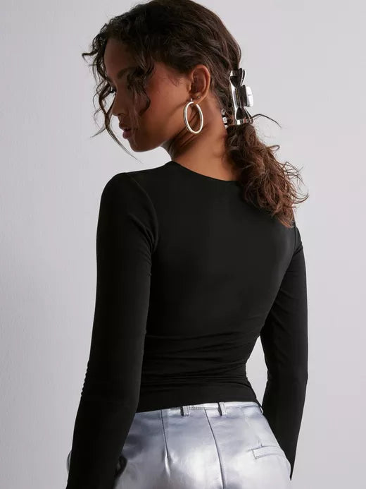 MWB Keyhole Long Sleeve Top MYWISHBAG