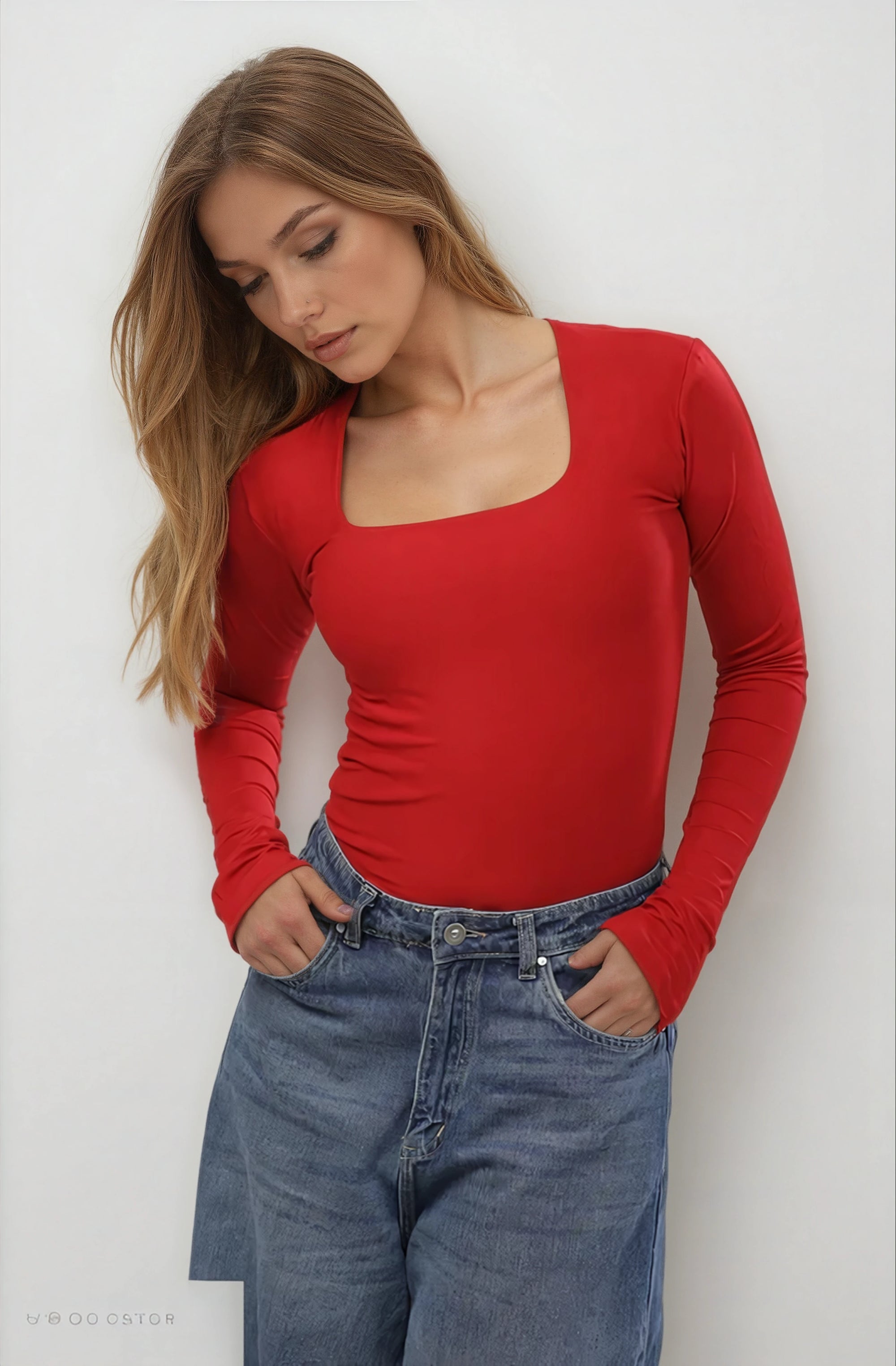 MWB Square Neck Full Sleeves Top