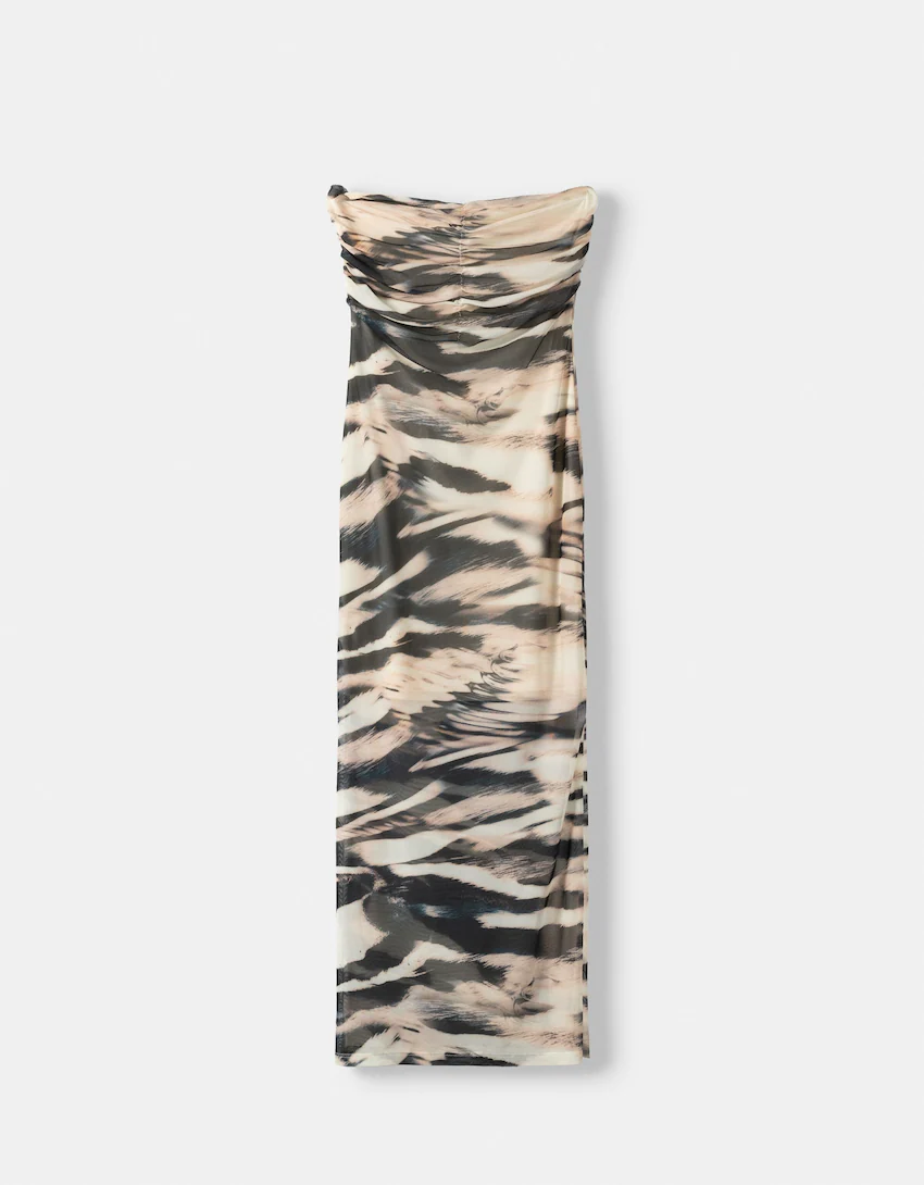 MWB Tulle bandeau midi dress MYWISHBAG