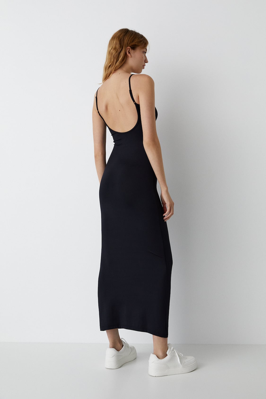 MWB Long Fitted Strappy Dress MYWISHBAG