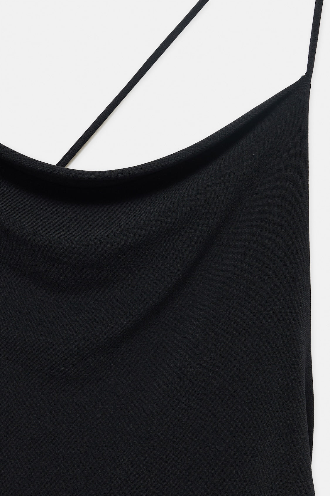 MWB Asymmetric Long Dress With Draped Detail MYWISHBAG