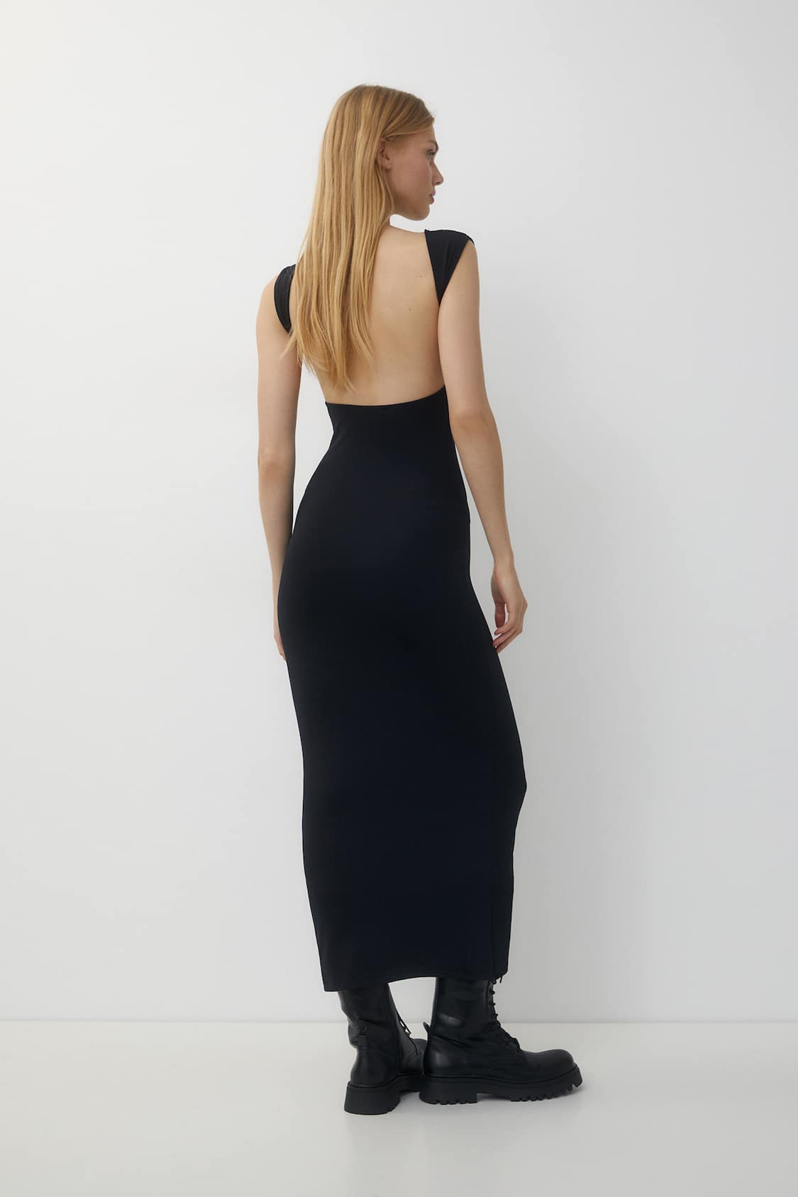 MWB Long Dress With Open Neck MYWISHBAG