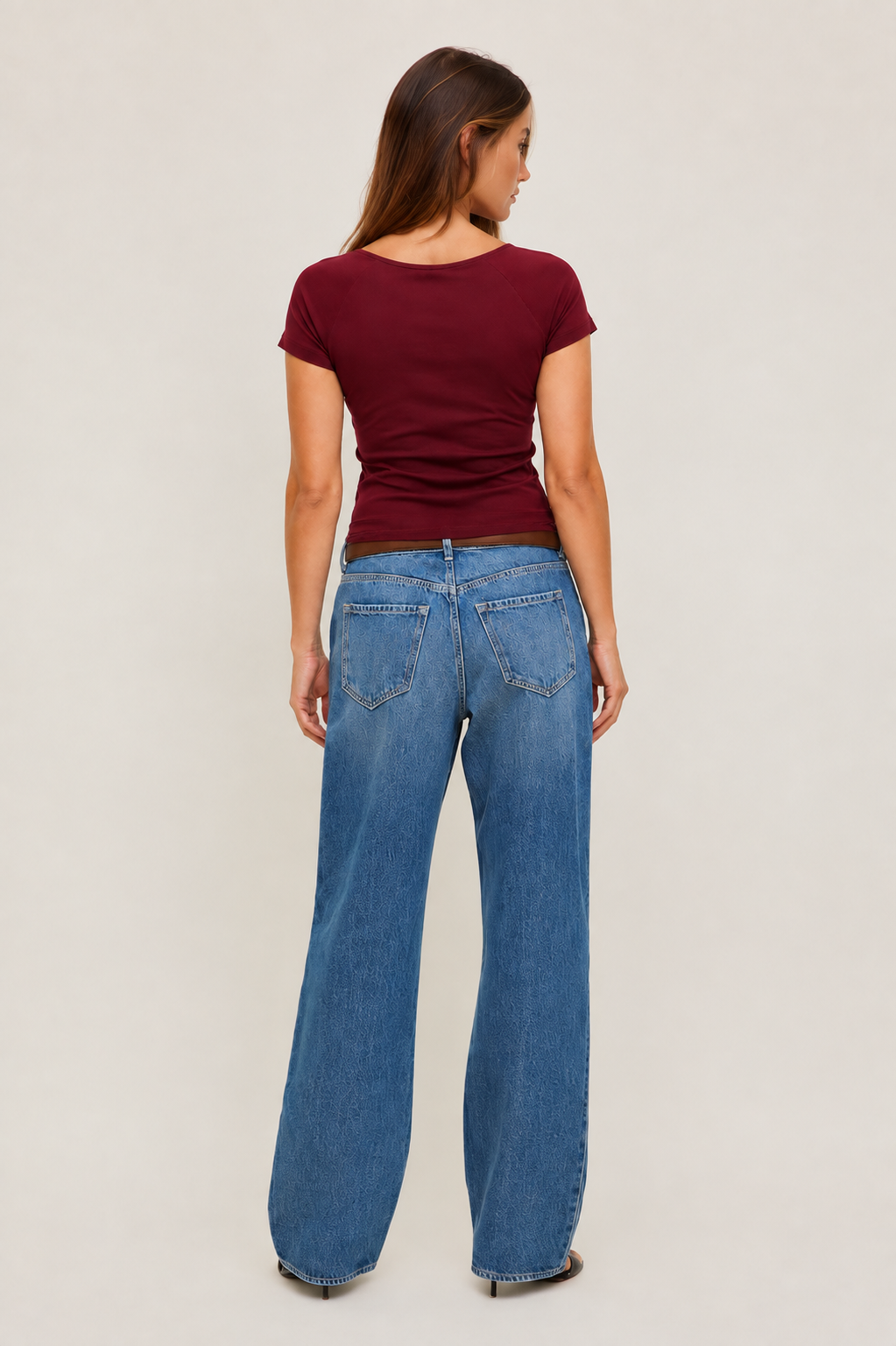 Sweetheart V Neck Short Sleeve Top MYWISHBAG
