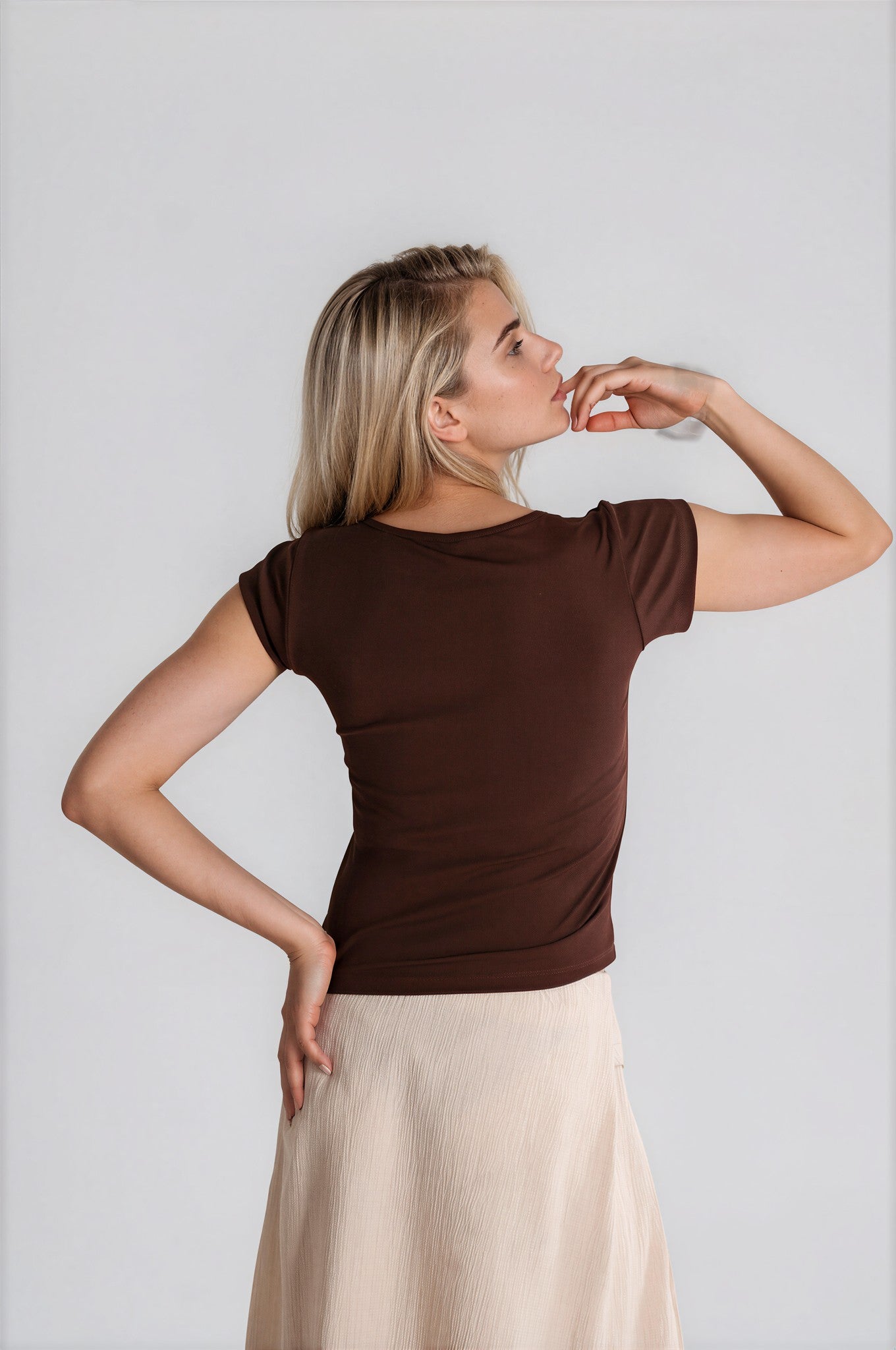 Sweetheart Neckline Rib Top