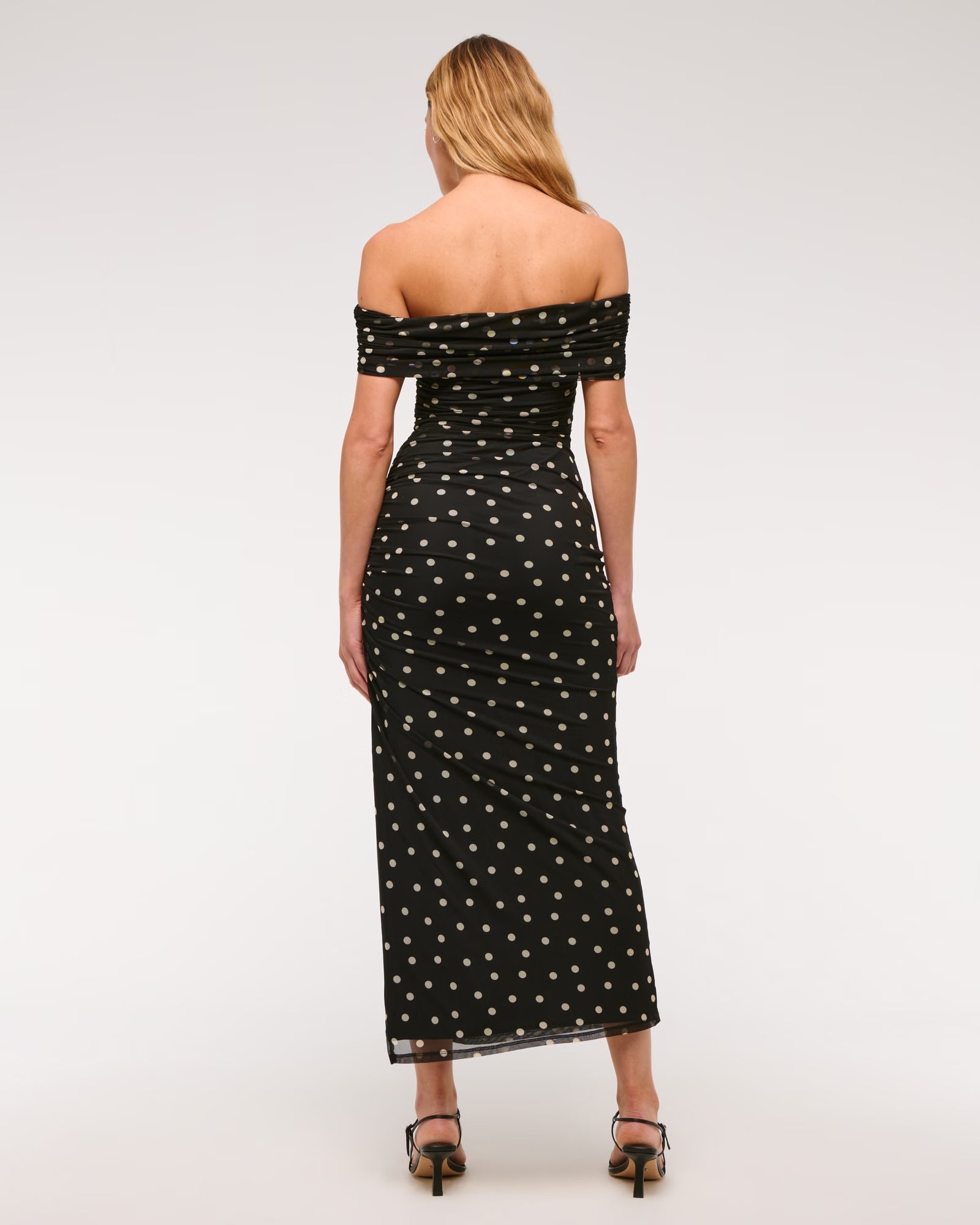 Mesh Draped Maxi Dress MYWISHBAG