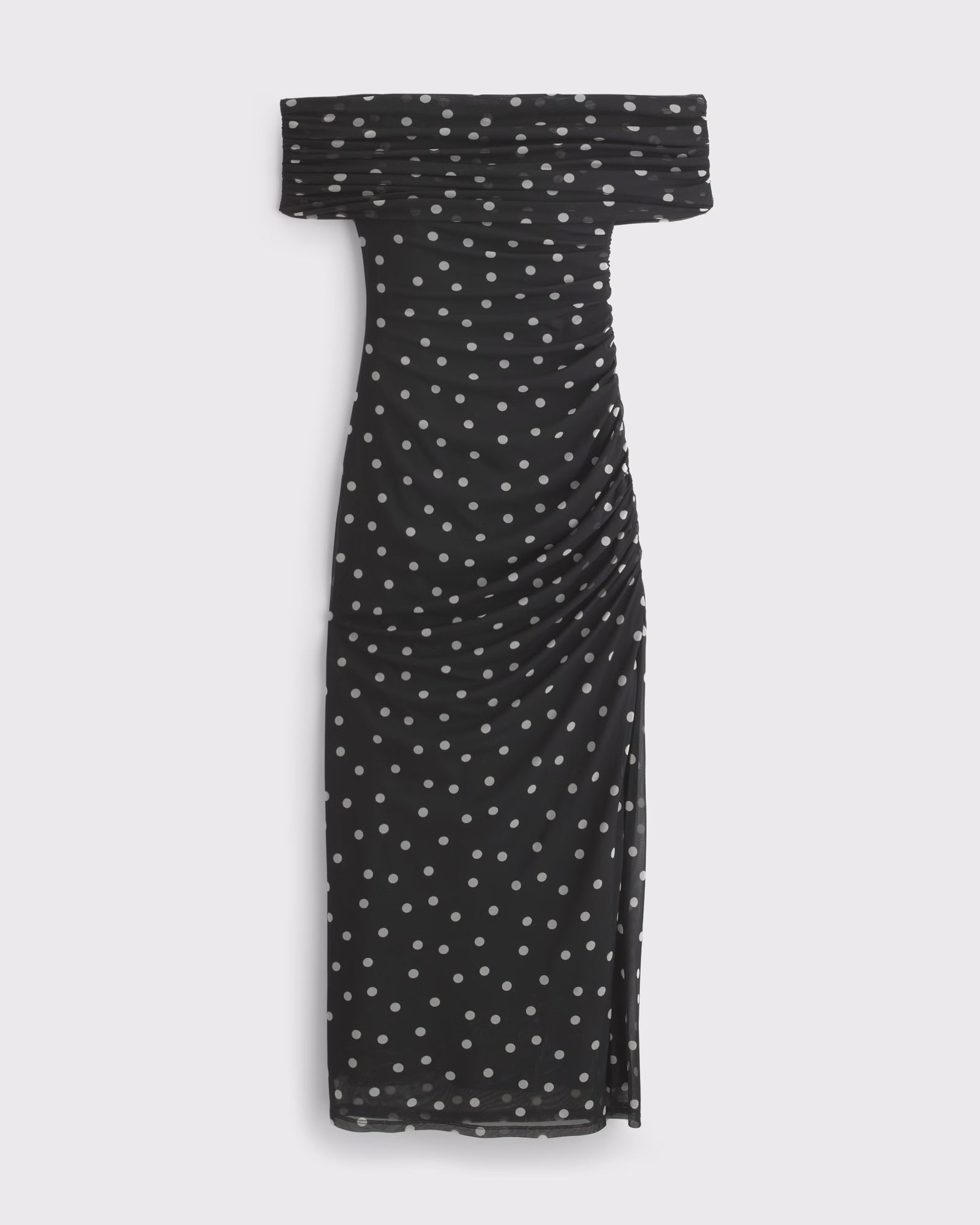 Mesh Draped Maxi Dress MYWISHBAG