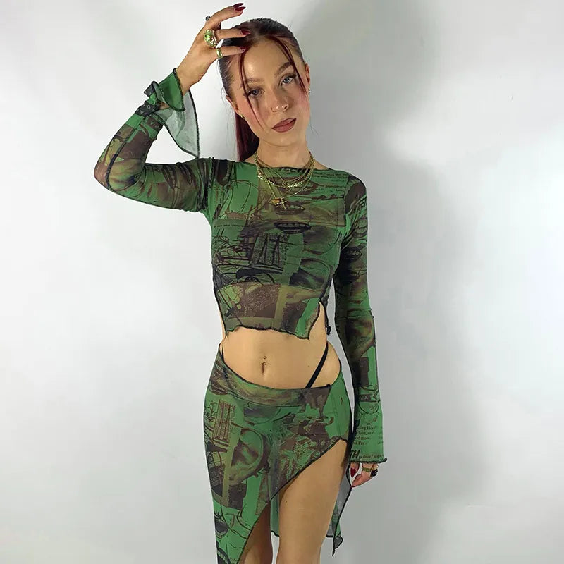 MWB Printed Pullover Top