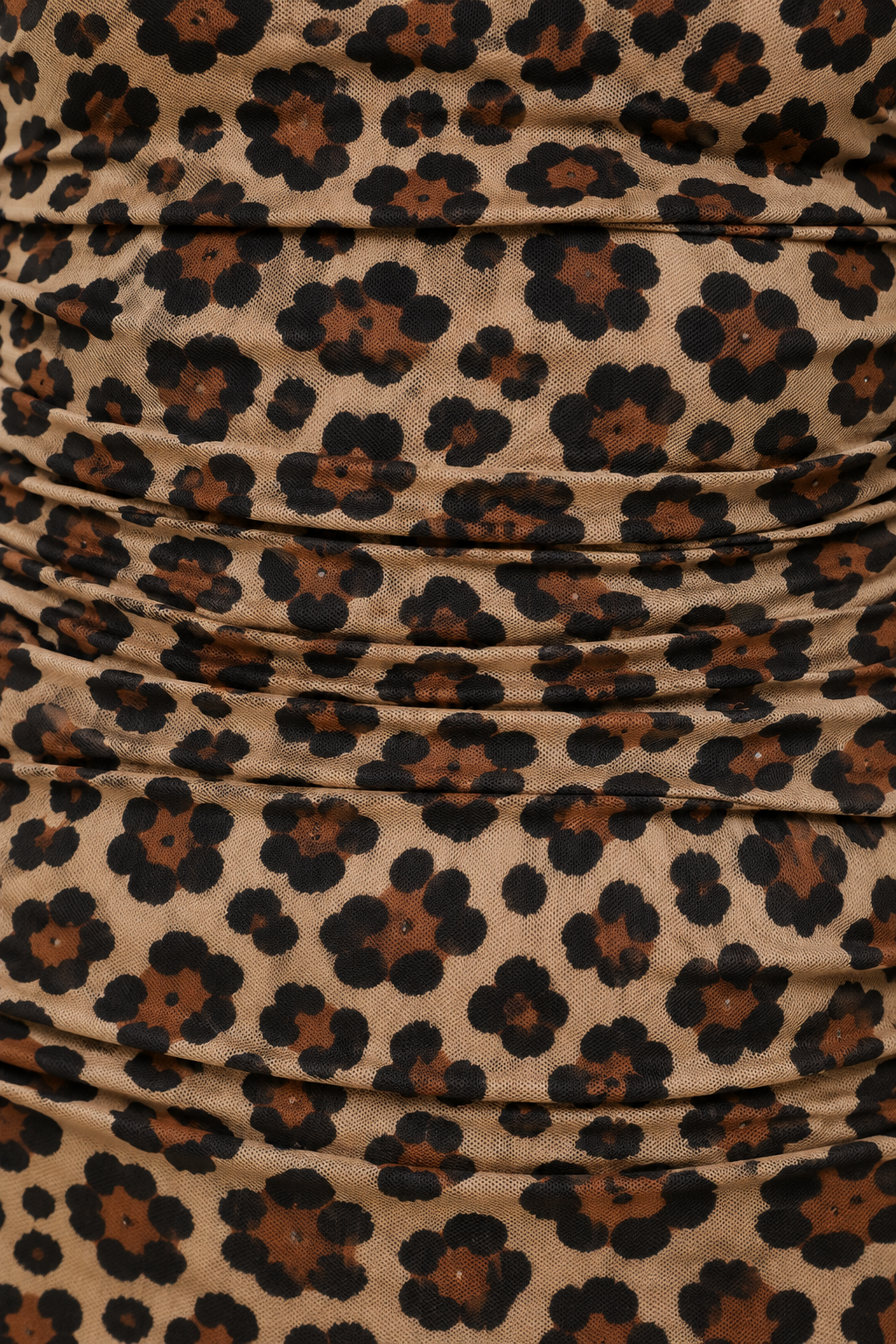 Ruched Mesh Midi Dress MYWISHBAG