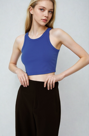 MWB Ribbed Cropped Tank