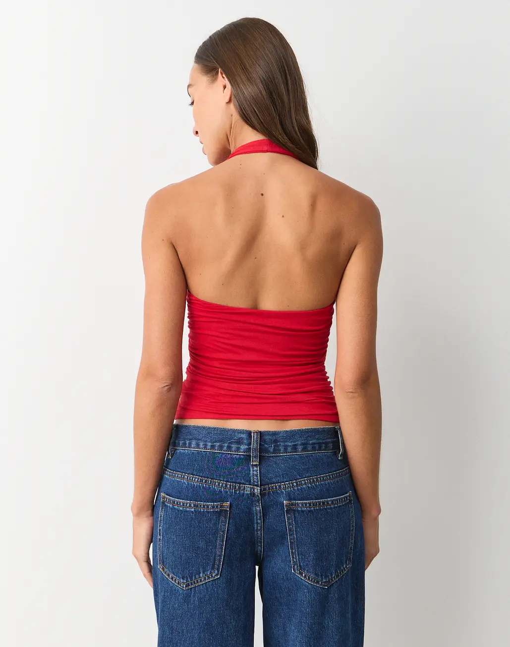 MWB Ruched Side Halter Top