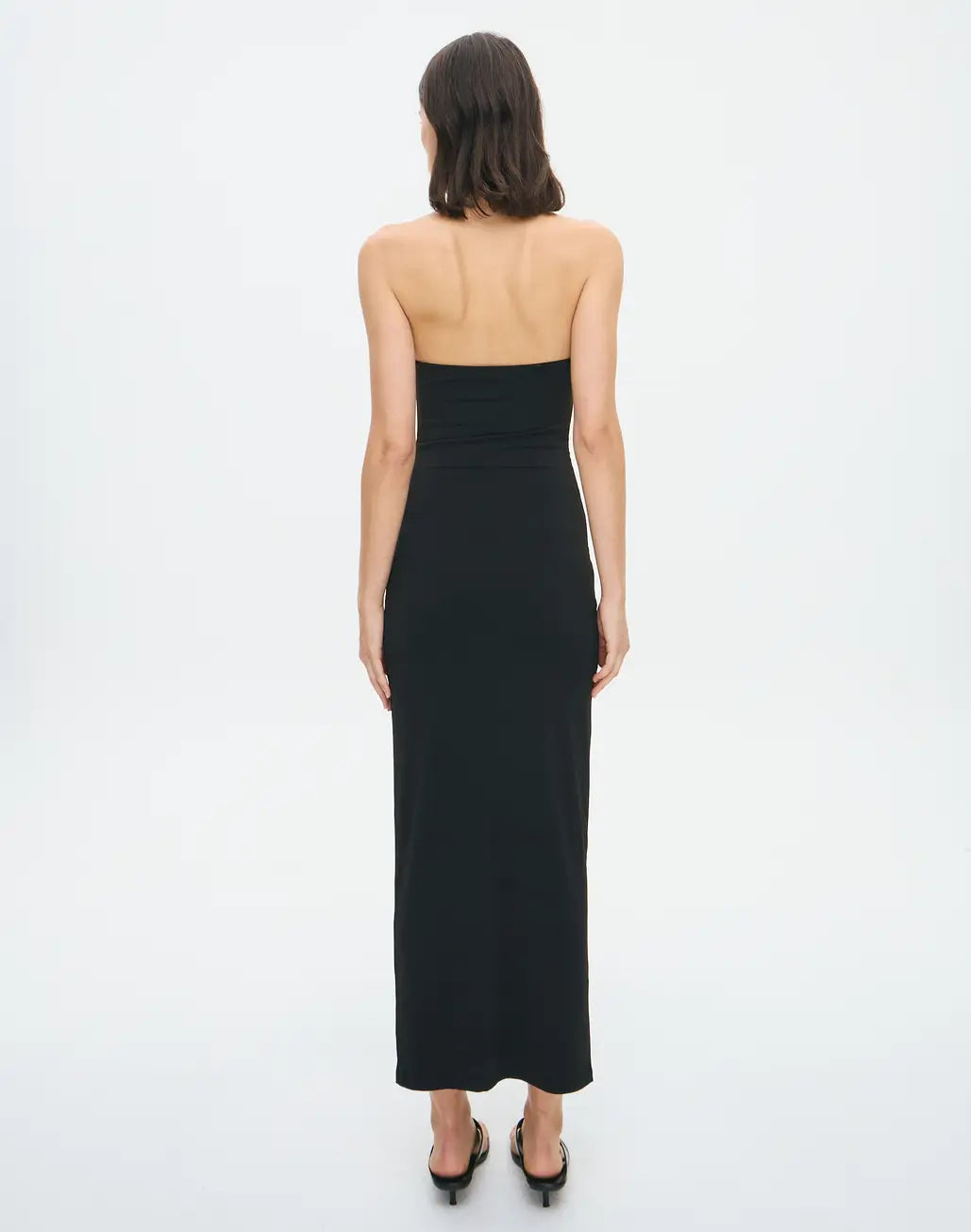 Strapless Hardware Detail Maxi Dress