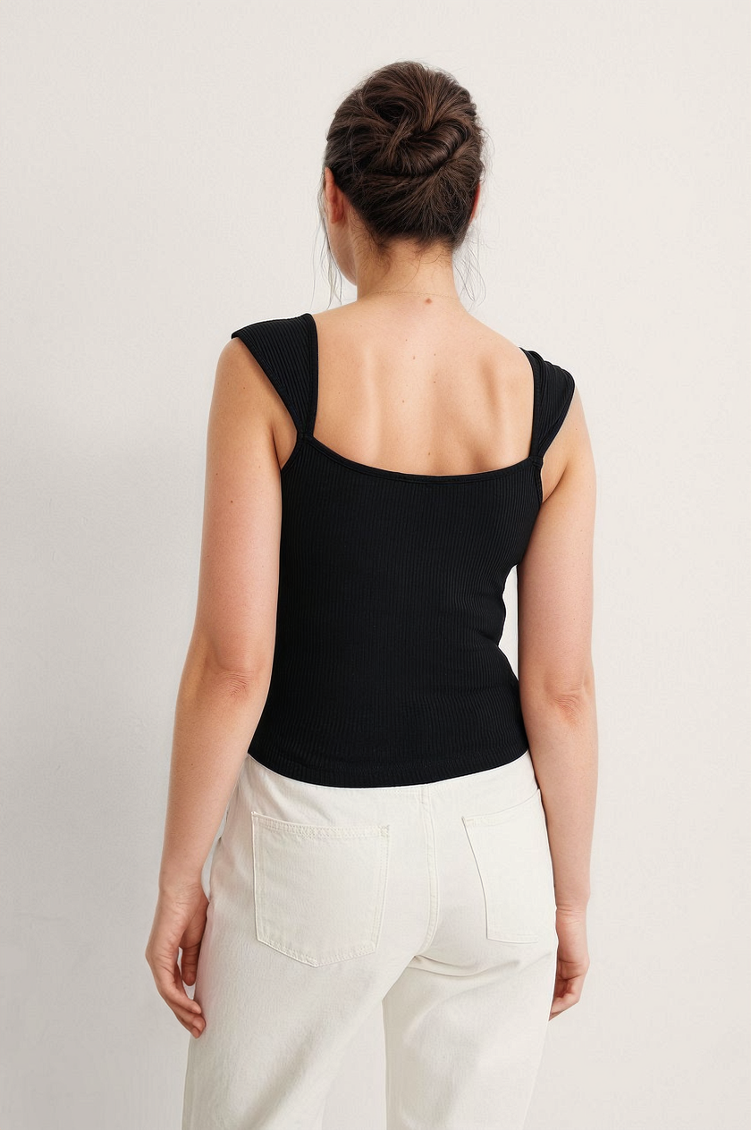 MWB Square-Neck Singlet Top MYWISHBAG